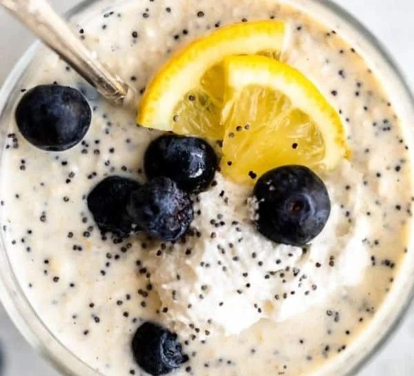 Lemon Poppy Seed Vegan Overnight Oats