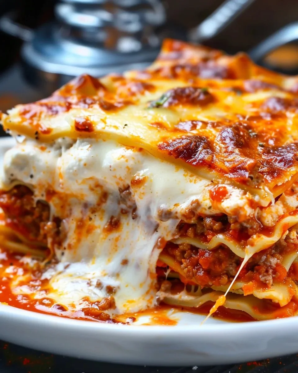 Maggiano's delicious homemade lasagna recipe with layers of cheese and sauce
