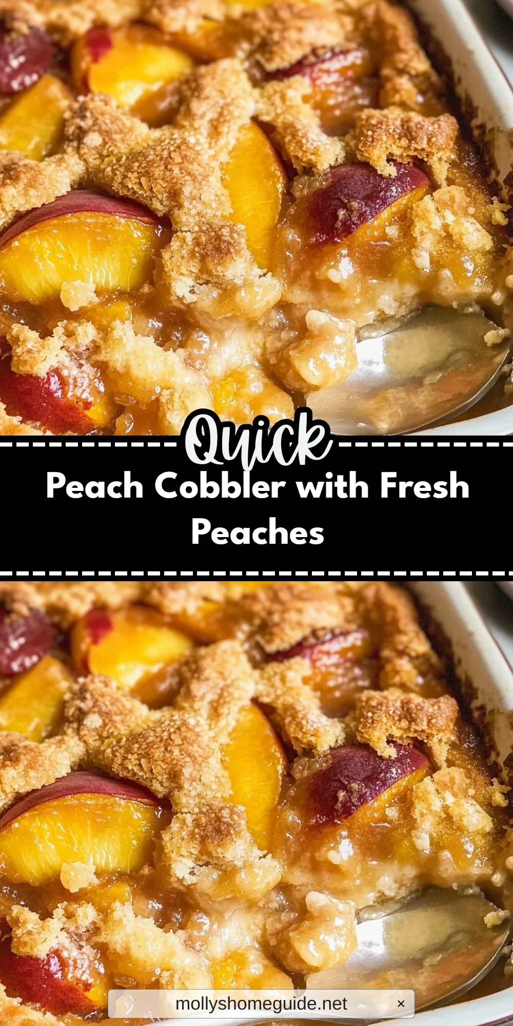 Peach Cobbler with Fresh Peaches