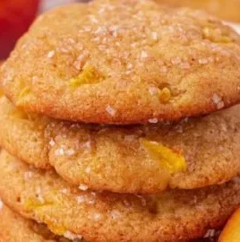 Delicious homemade peach cookies with fresh peaches and warm spices