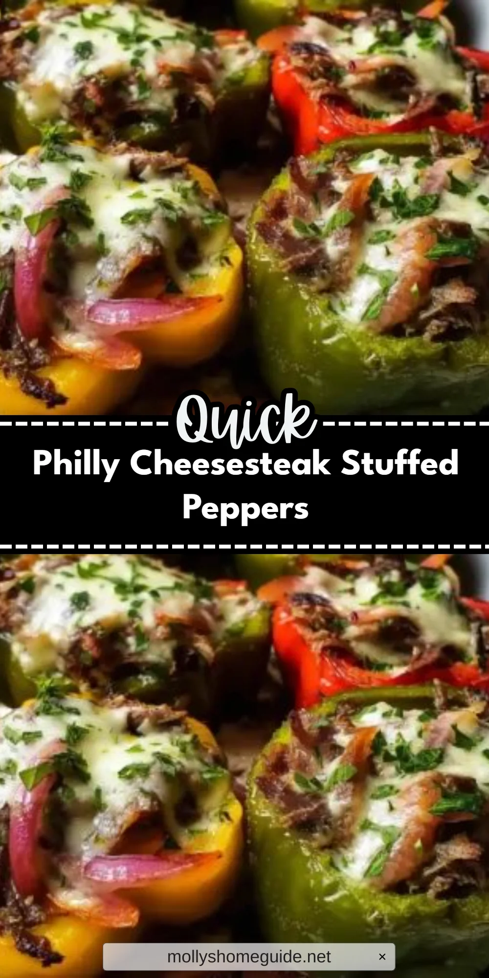 Philly Cheesesteak Stuffed Peppers