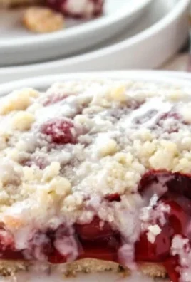 Delicious quick cherry coffee cake fresh out of the oven