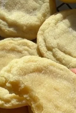 Soft and chewy lemon cookies fresh out of the oven
