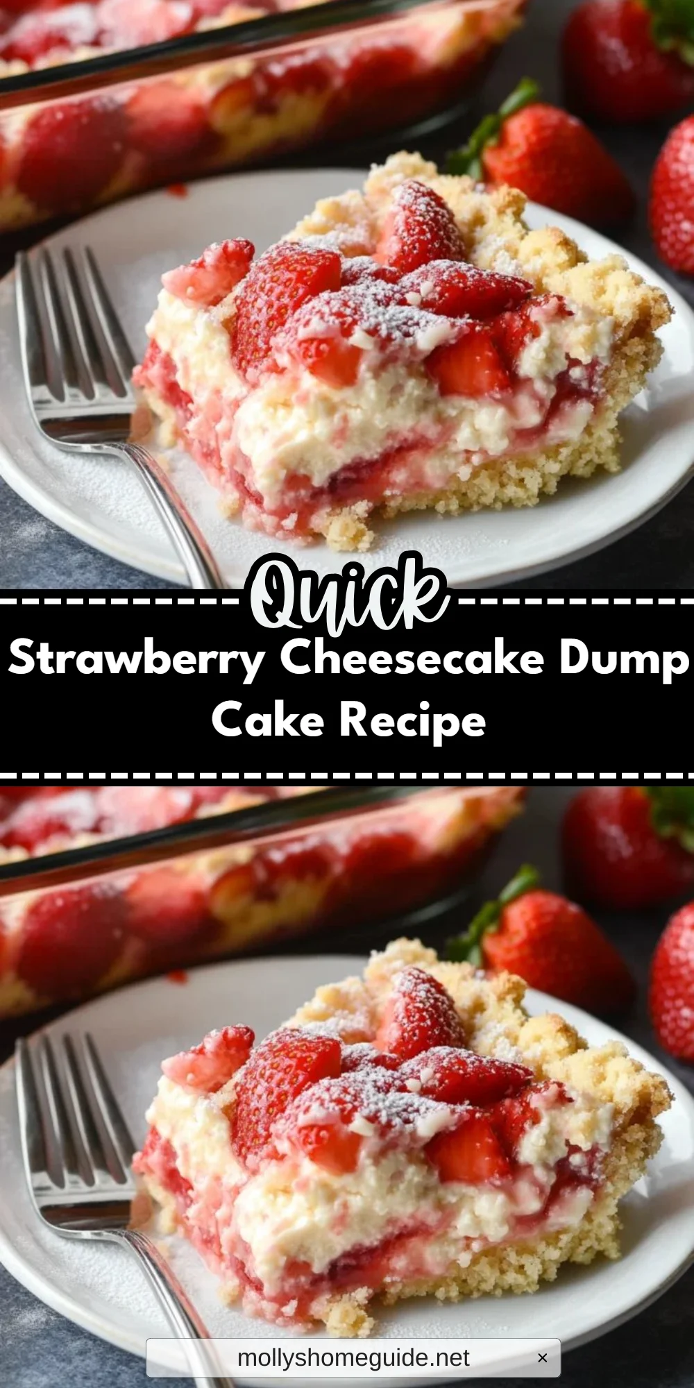 Strawberry Cheesecake Dump Cake Recipe