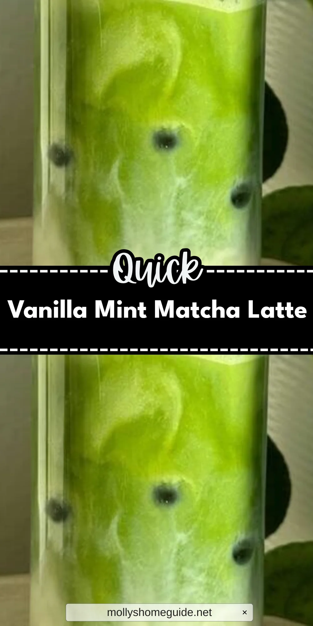 Vanilla Mint Matcha Latte